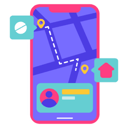 Delivery tracking icon